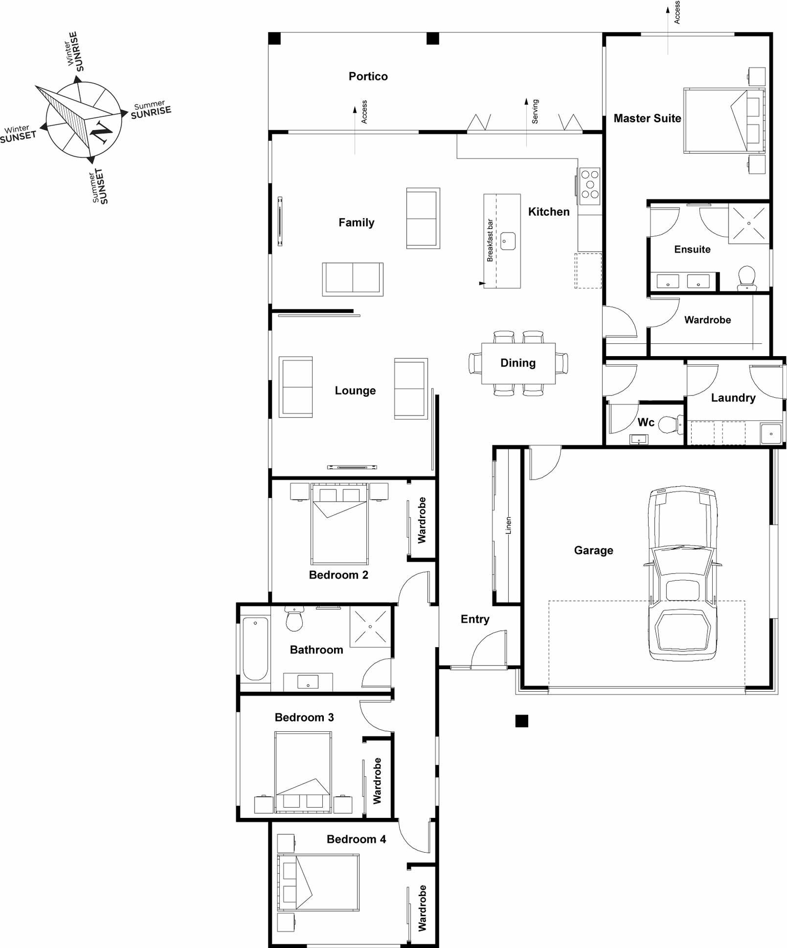 Beachwood floor plan