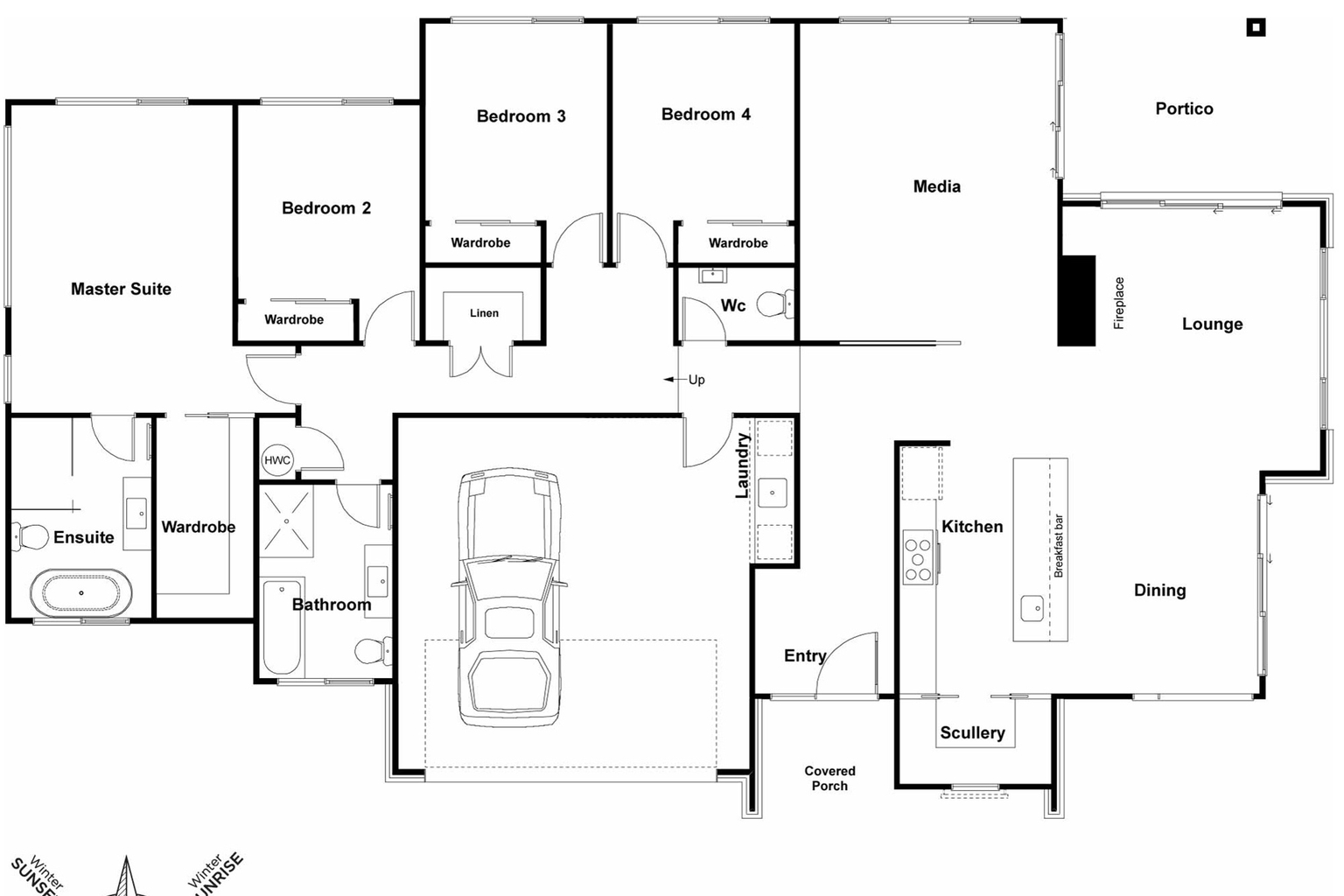 Colonial floor plan