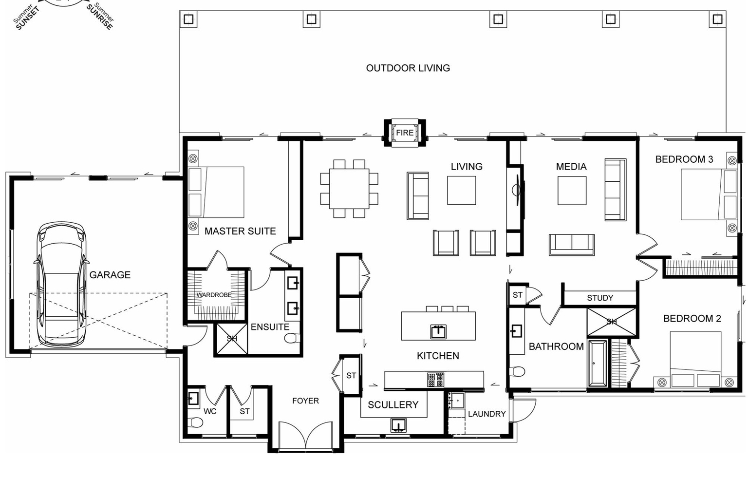 West floor plan