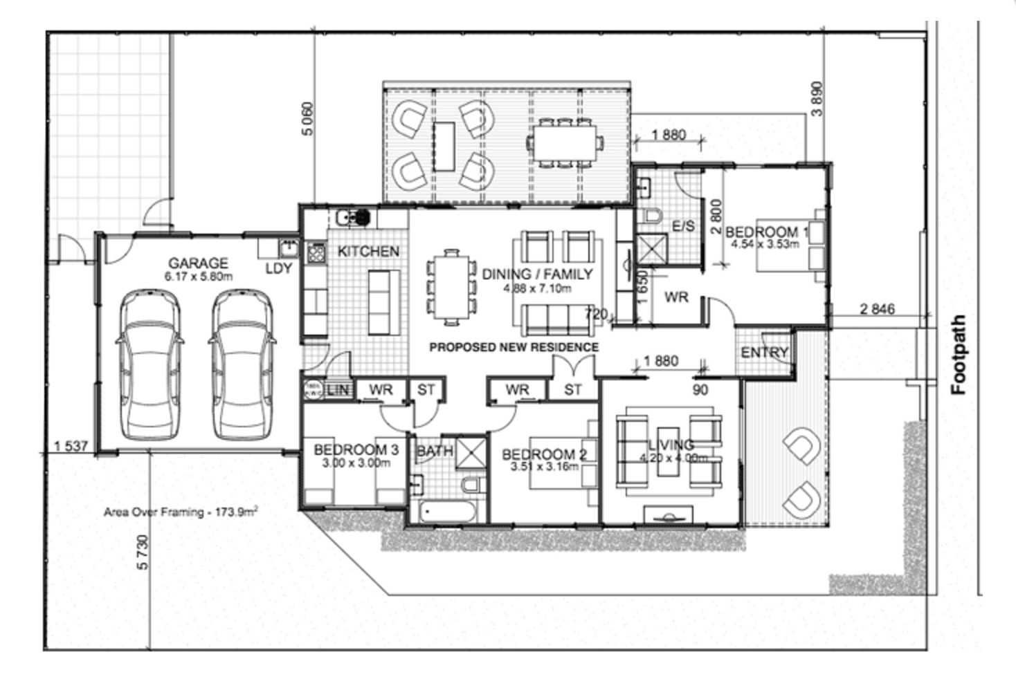 Barrier floor plan