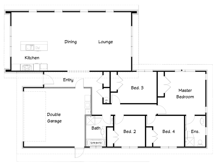 Beachside floor plan