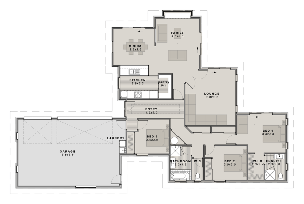 The Burnham floor plan