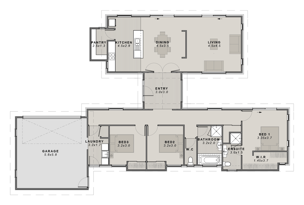 the Haast floor plan