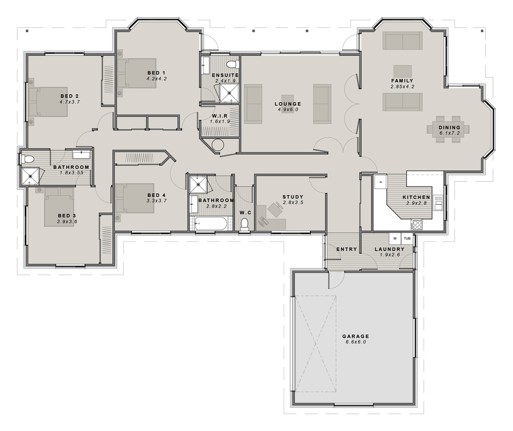 The Mayfield floor plan