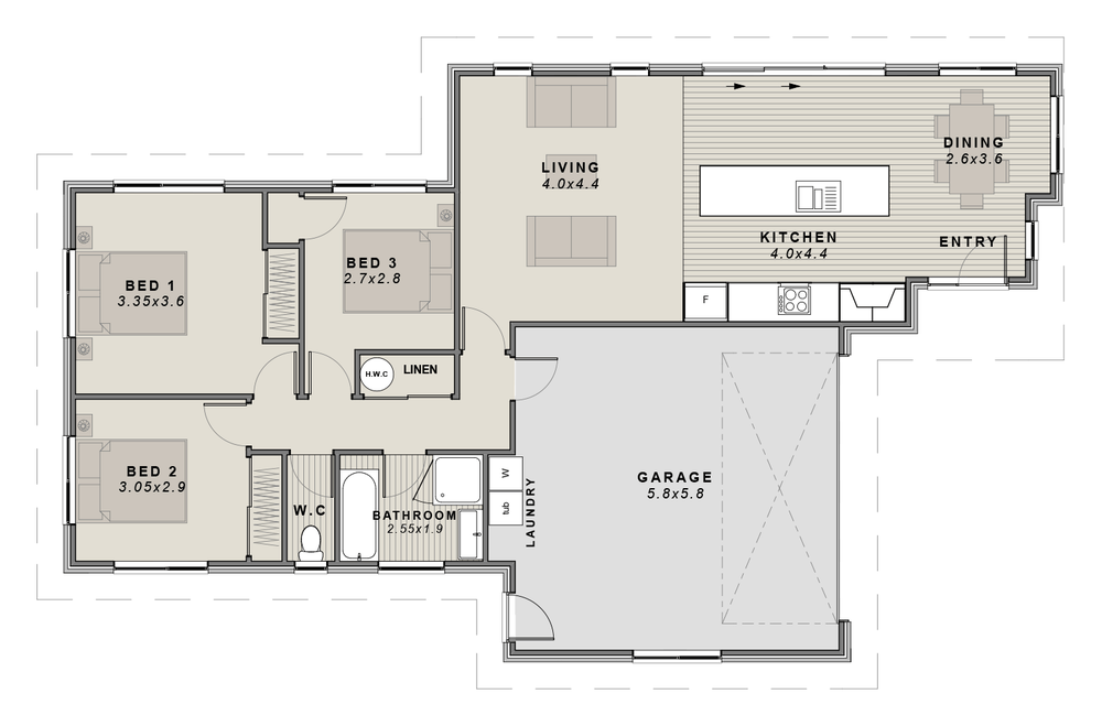 The Moulin floor plan