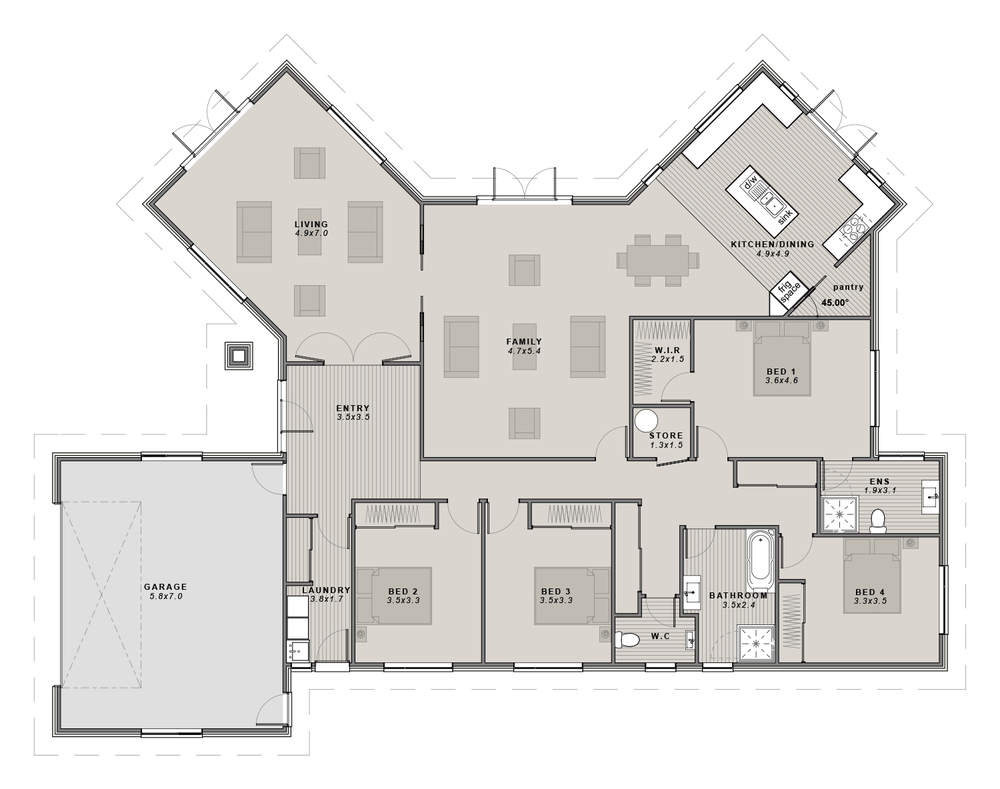 The Winchester floor plan