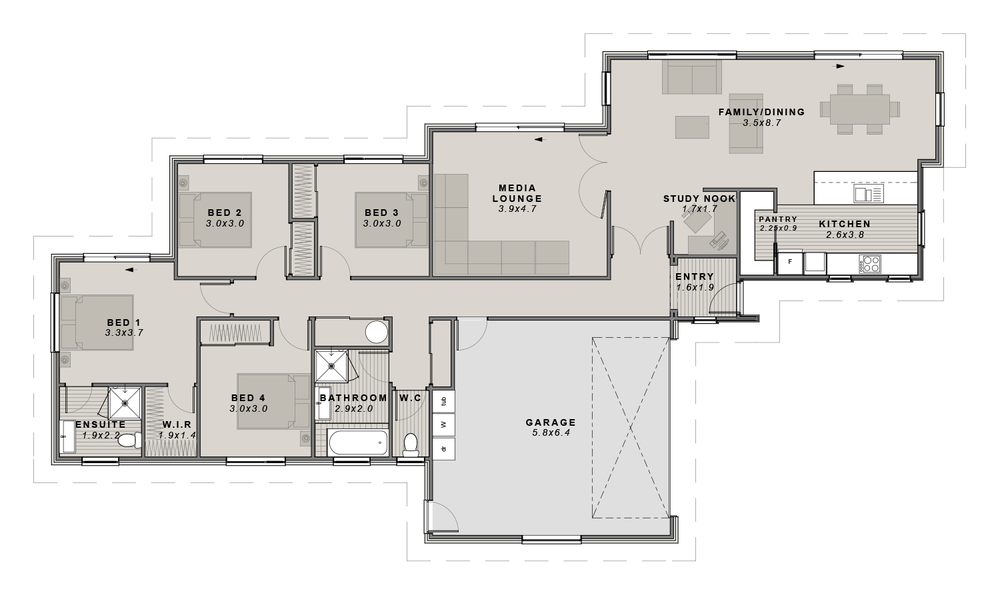 The Torlesse floor plan