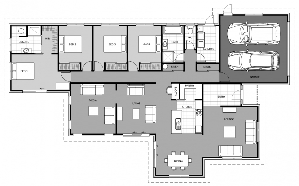 Valla floor plan