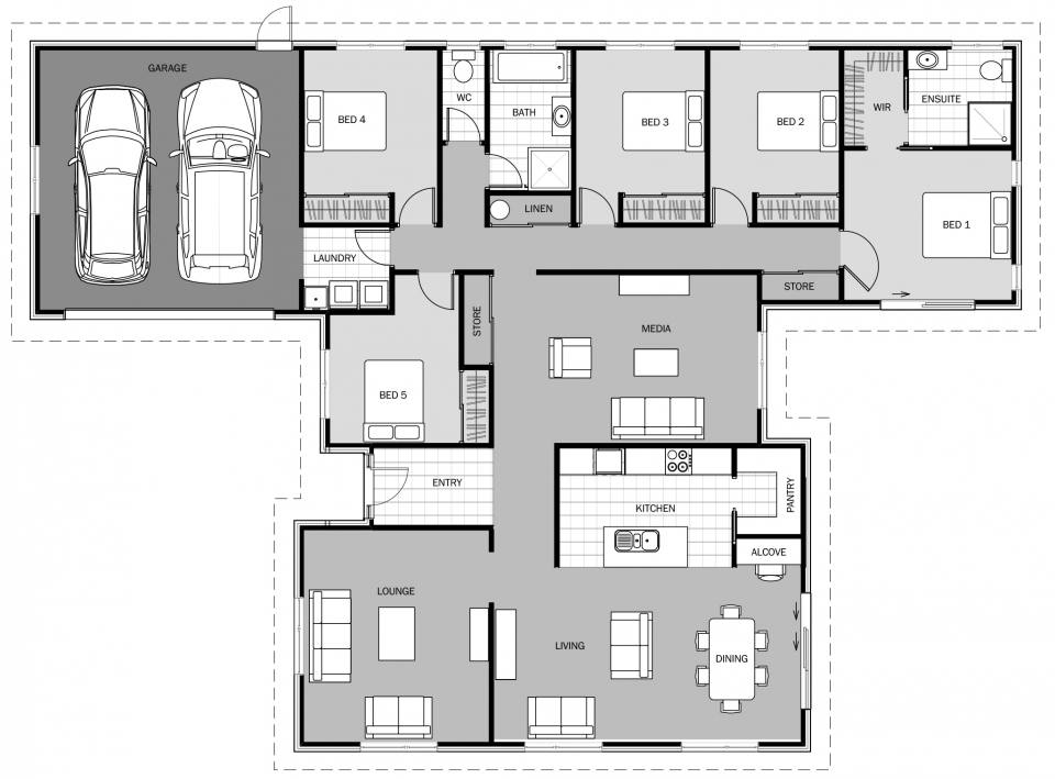 Mermaid floor plan