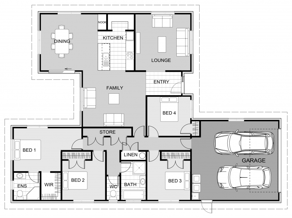 Tomtit floor plan