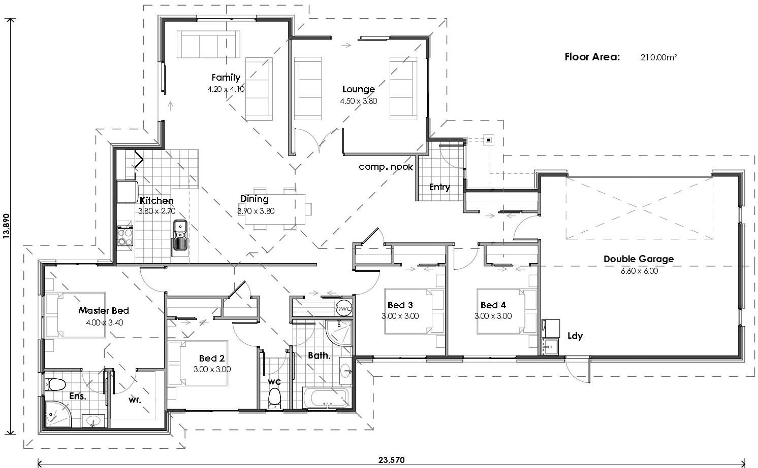 Pelorus floor plan