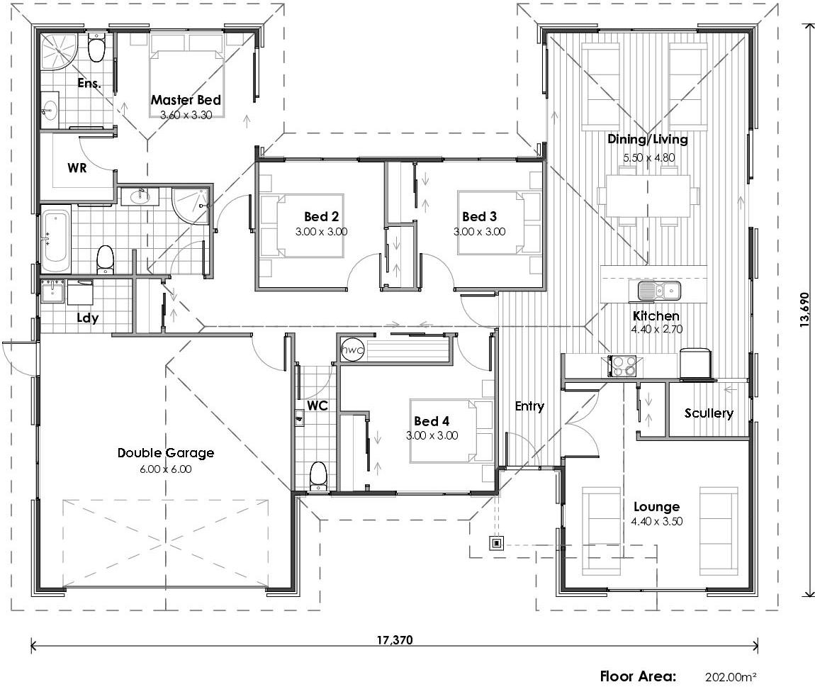 Waiheke floor plan