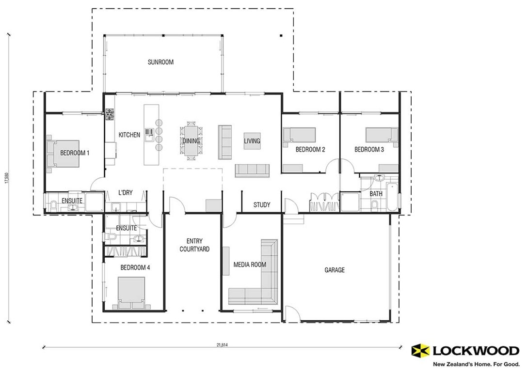 Gullwing floor plan