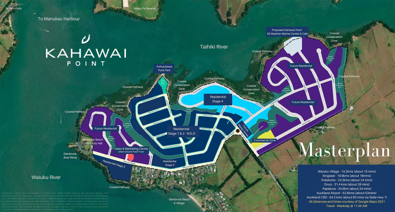 Kahawai Point stages image