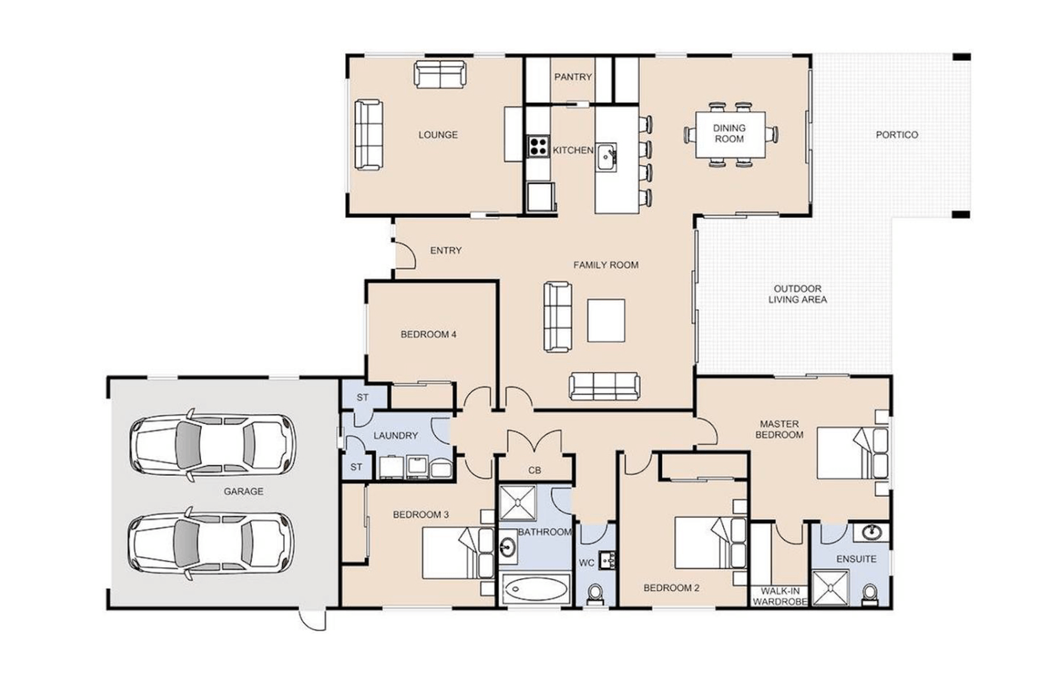 The Landing Show Home floor plan