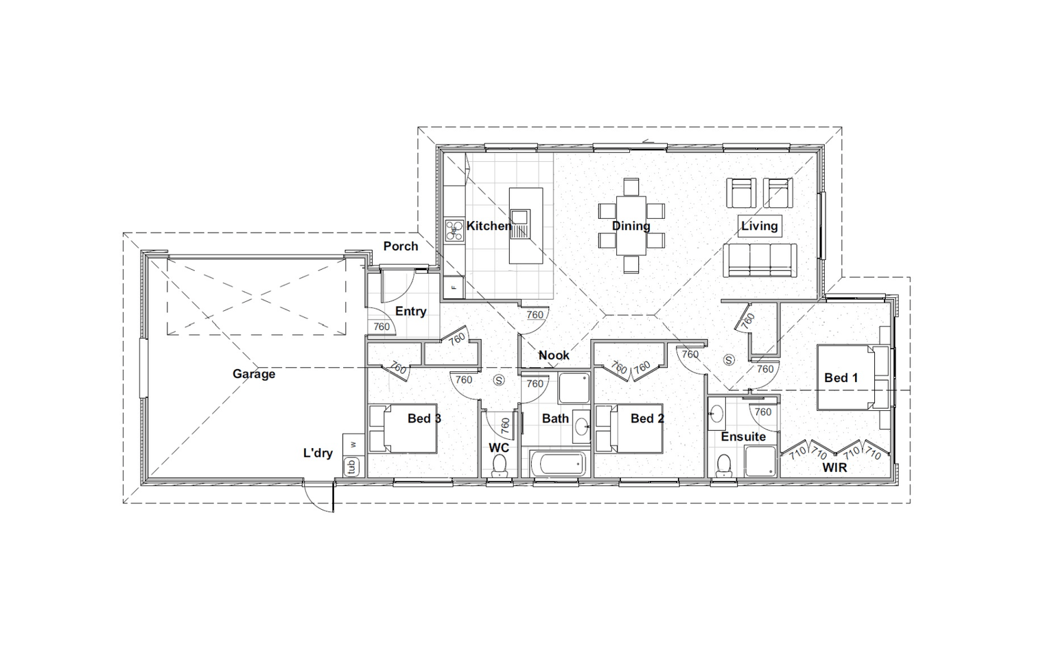 Suburban Living w Rural Outlook floor plan