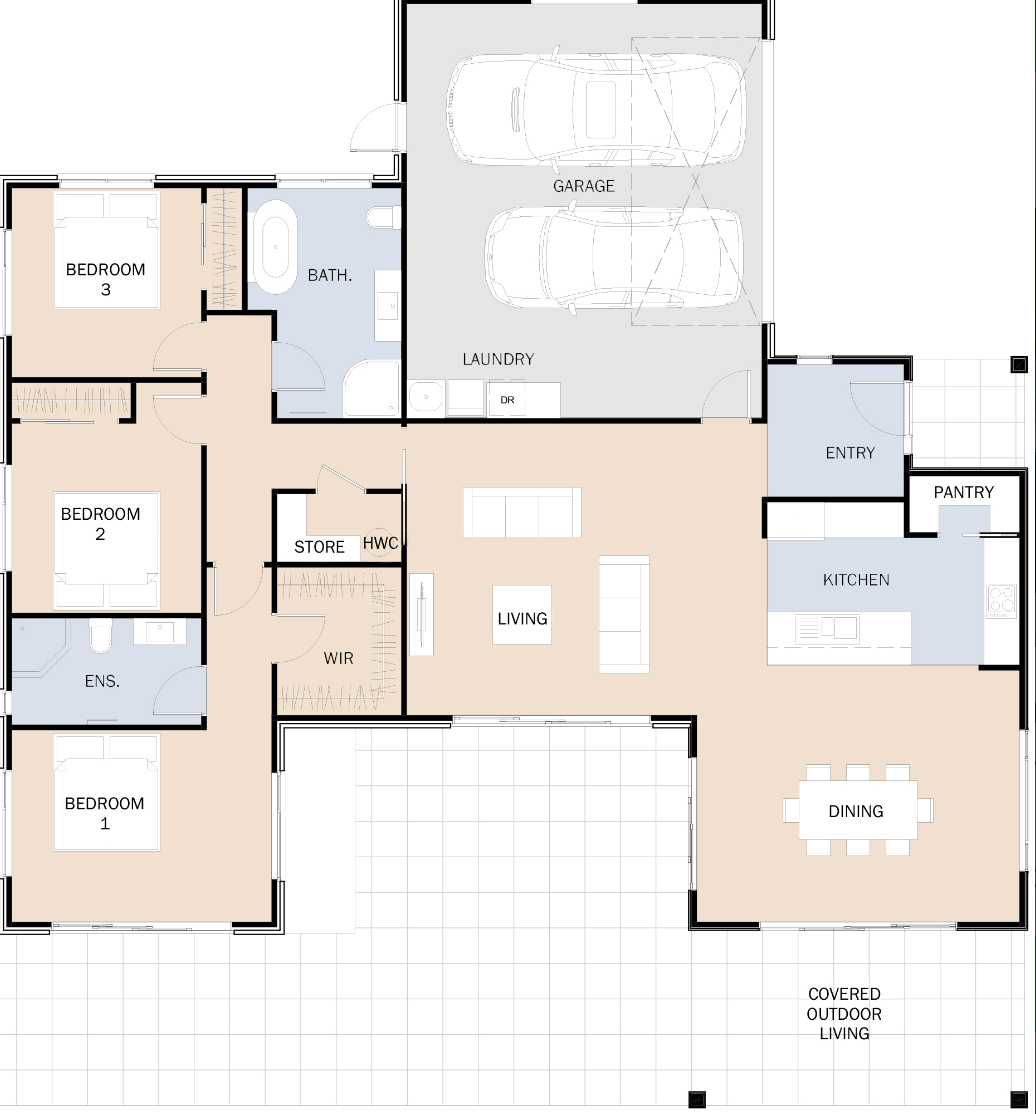 Outstanding Beach Living floor plan