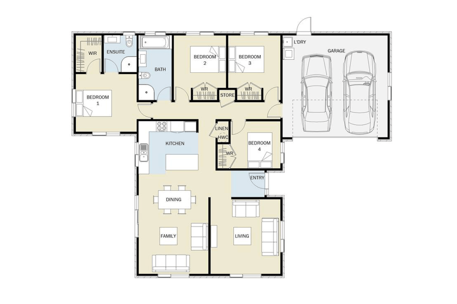 Peaceful and Private Living  floor plan
