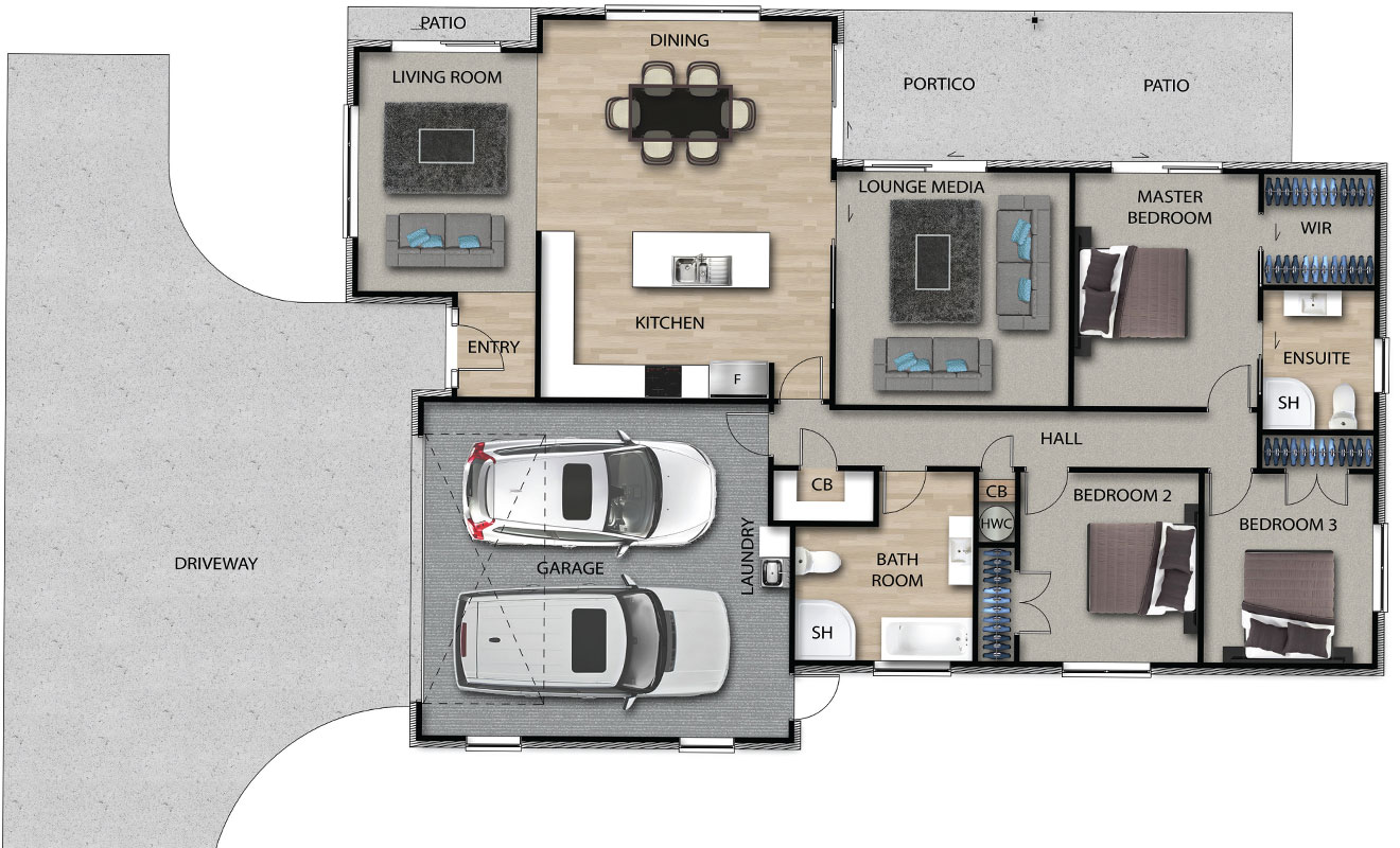 Lot 2 Rata floor plan