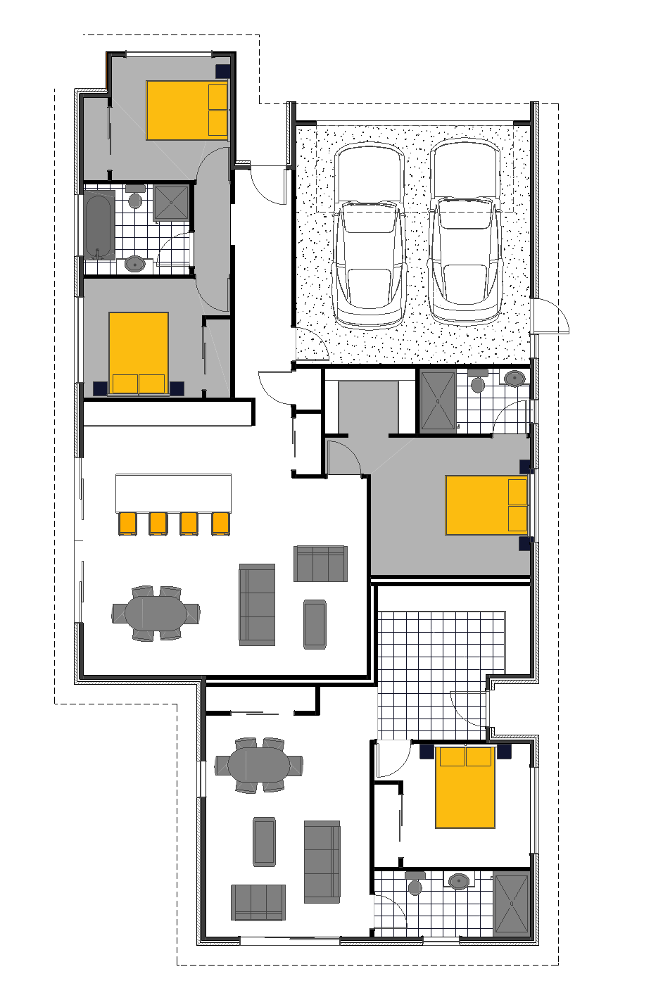 Home and income, Multi Generational Home  floor plan