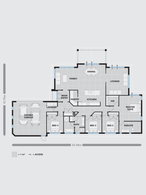 Platinum Homes, Show Home - Dunedin, Otago floor plan