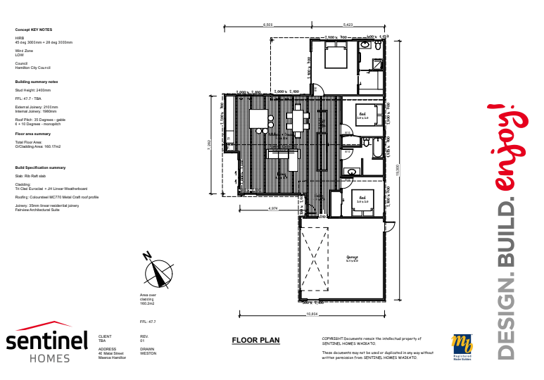 Brand New 3 Bedroom in Maeroa floor plan