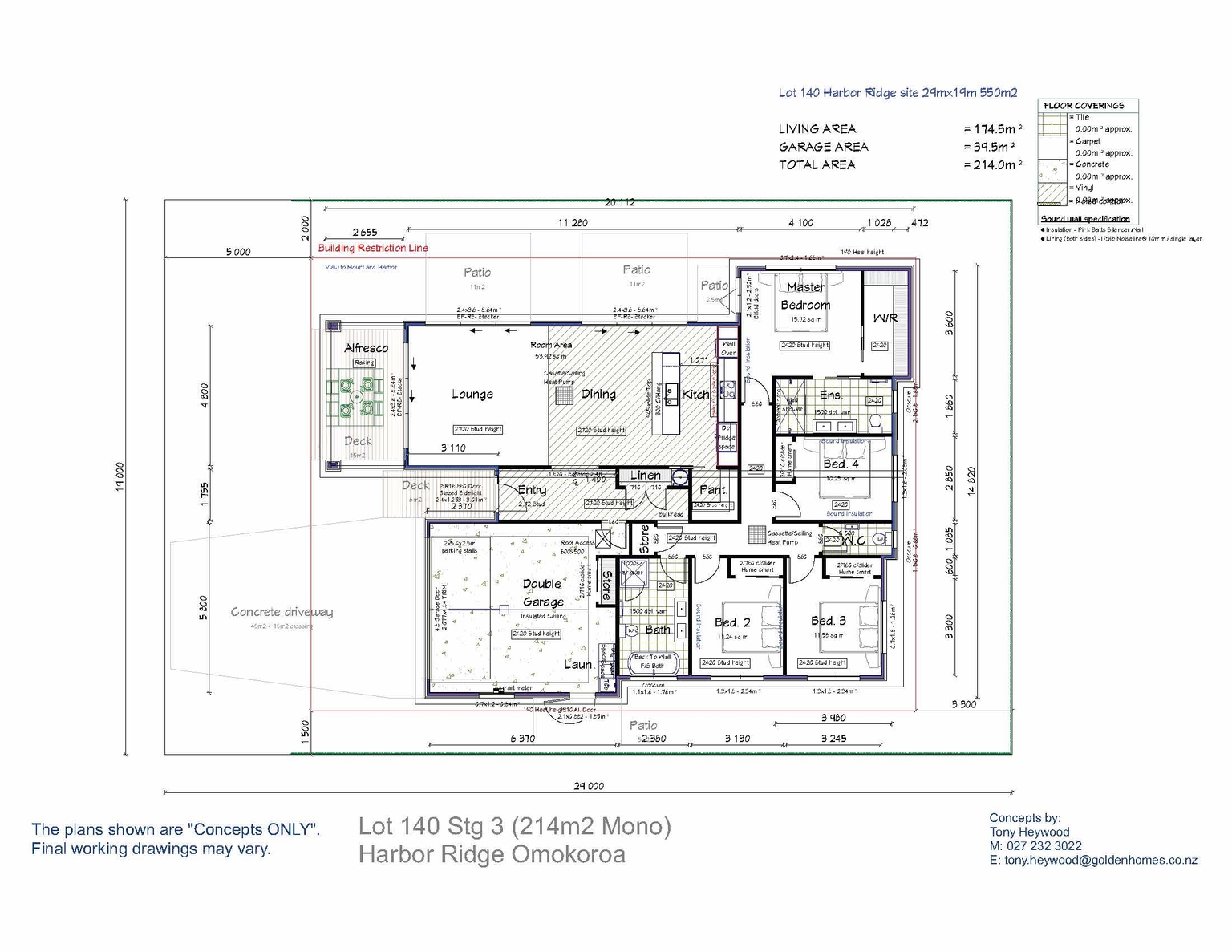 Lot 140 - Harbour Ridge, Omokoroa floor plan