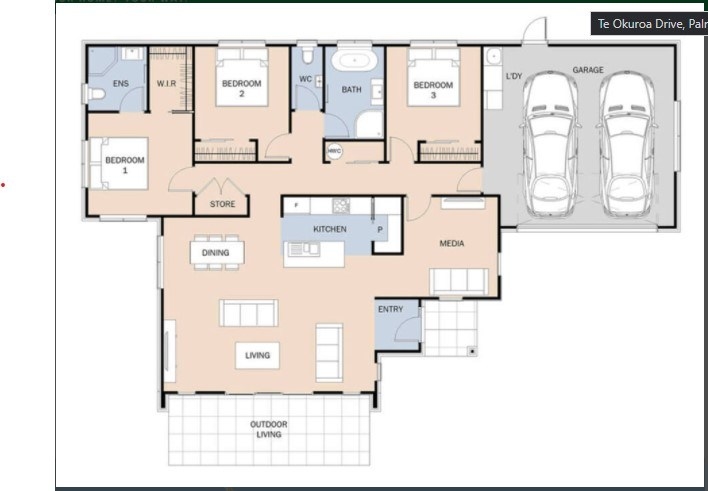 Lot 3776, Te Okuroa Drive, Palm Springs floor plan