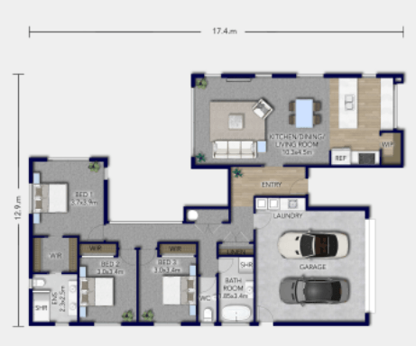 WOODEND floor plan