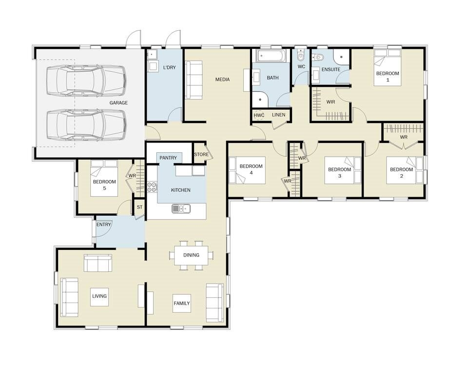 FIXED PRICE Rural family home on Denbigh Road floor plan