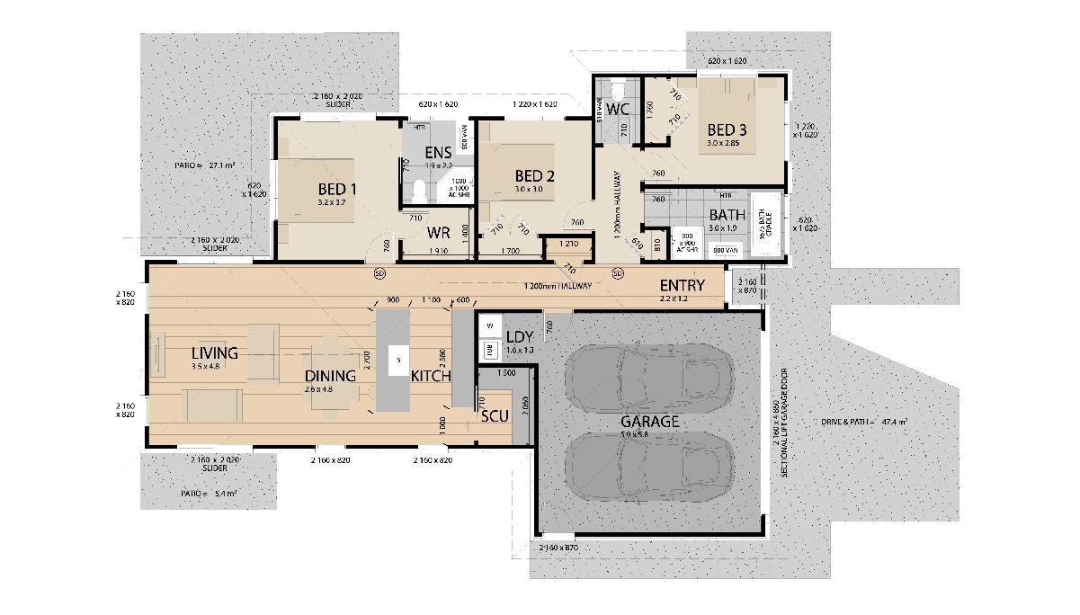 MAKE AURORA HOME floor plan