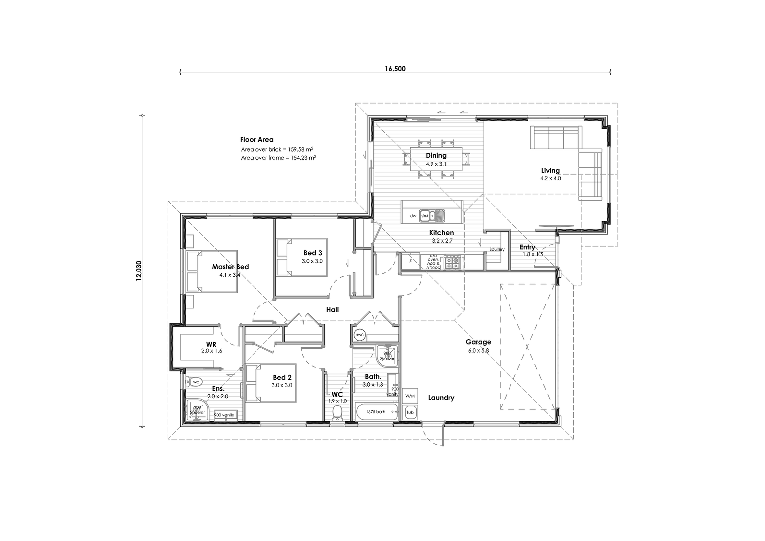 164 Adler Drive, Ohauiti, Tauranga floor plan