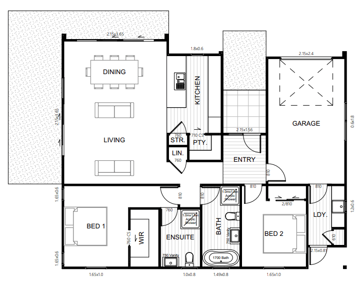 Idyllic Lifestyle in Prospectors Cromwell - Titled Fixed Price floor plan