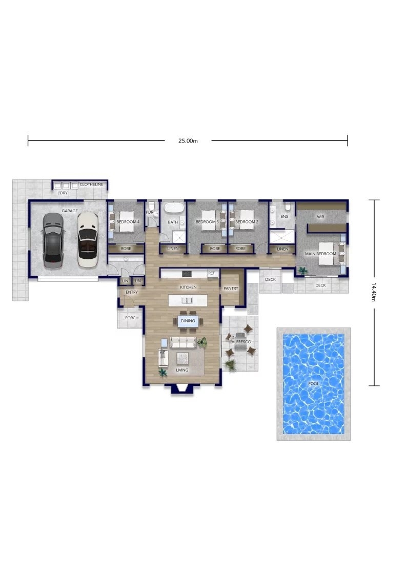 THE LAKES 1 AUDAX LANE, THE LAKES, TAURANGA floor plan