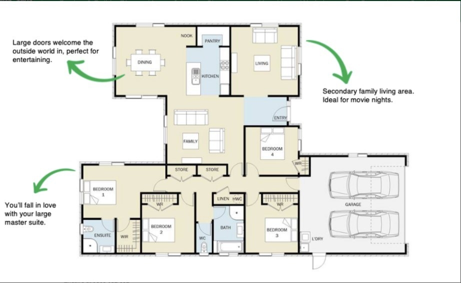 Stunning Views and Relaxed Living floor plan