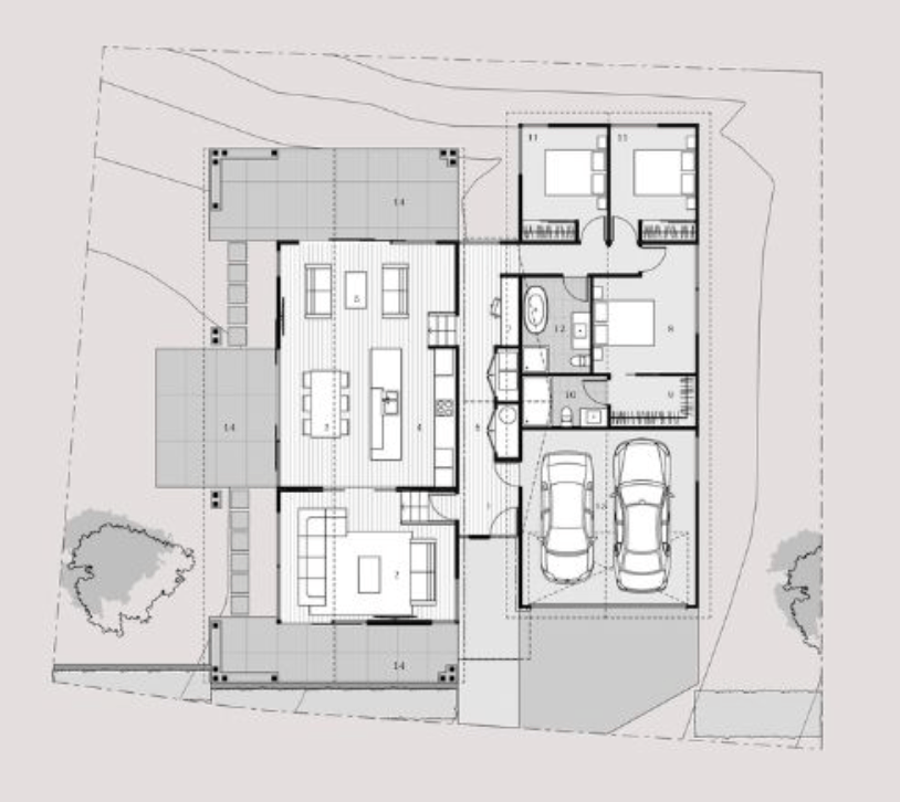 Bungalow 1 floor plan
