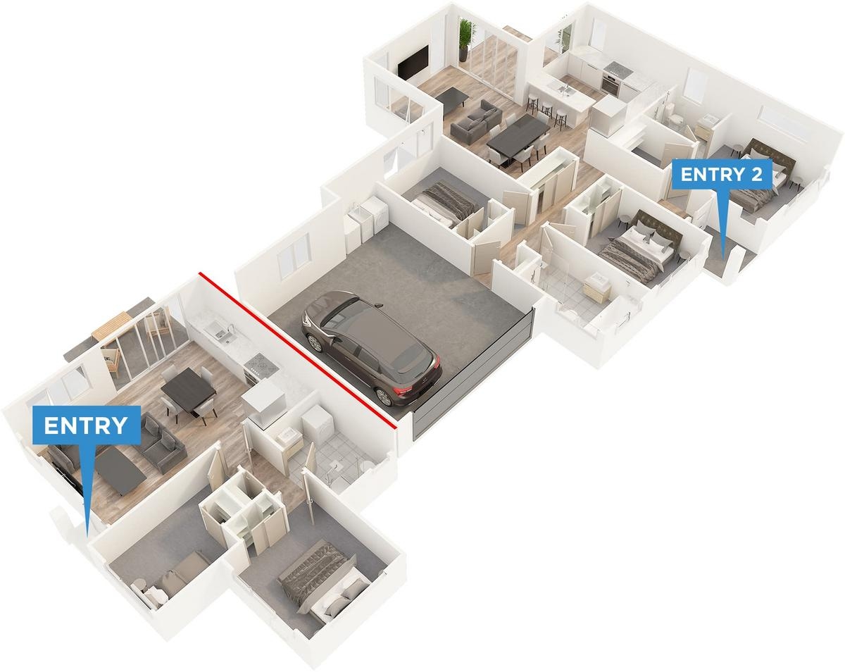 BUILD IN THE LAKES - HOME & INCOME OPPORTUNITY! floor plan