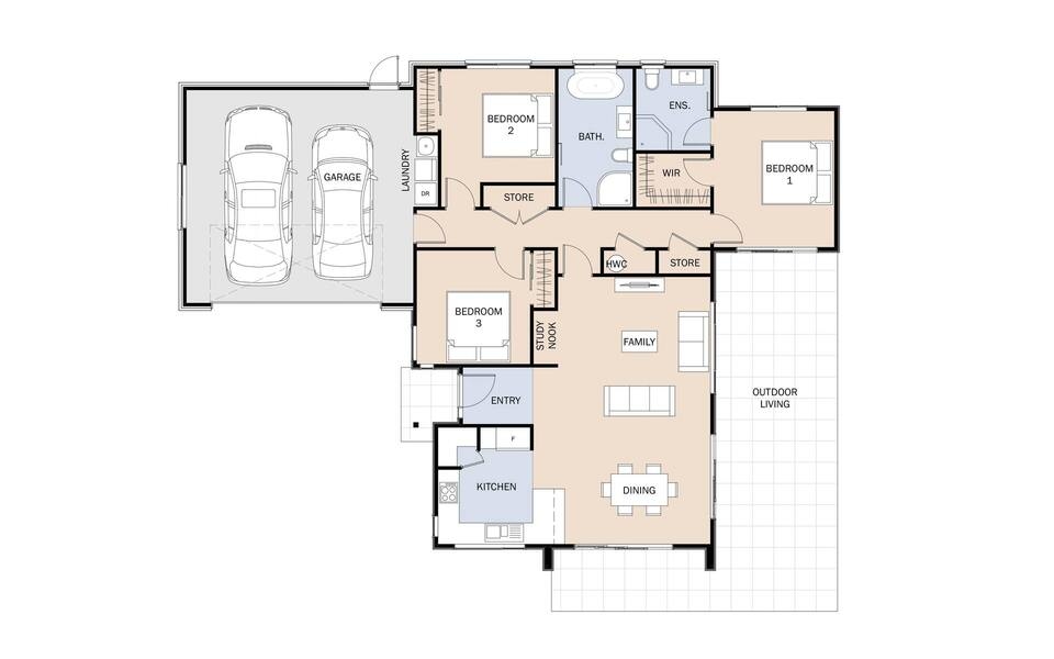 Modern living in Feilding floor plan