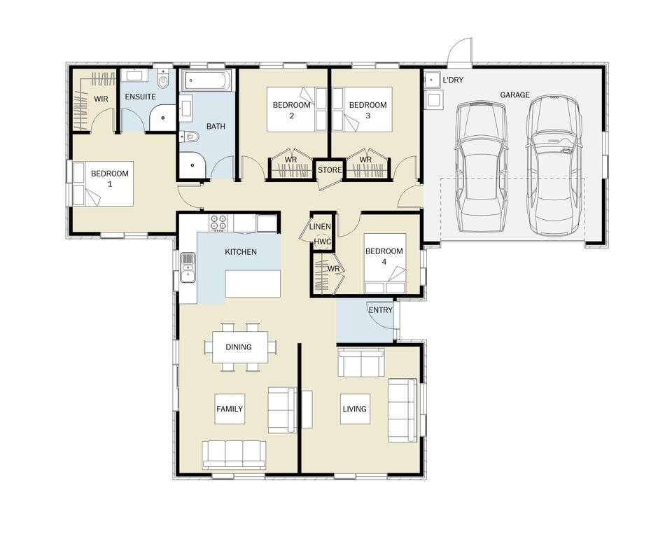 Family living in Berryfields floor plan