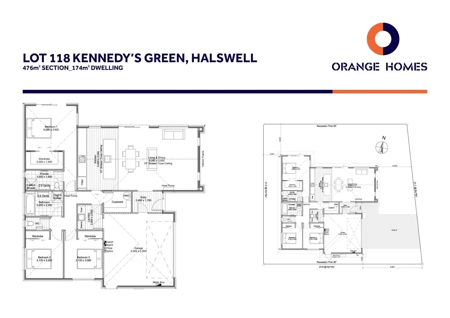 kennedy's green, halswell house and land package floor plan