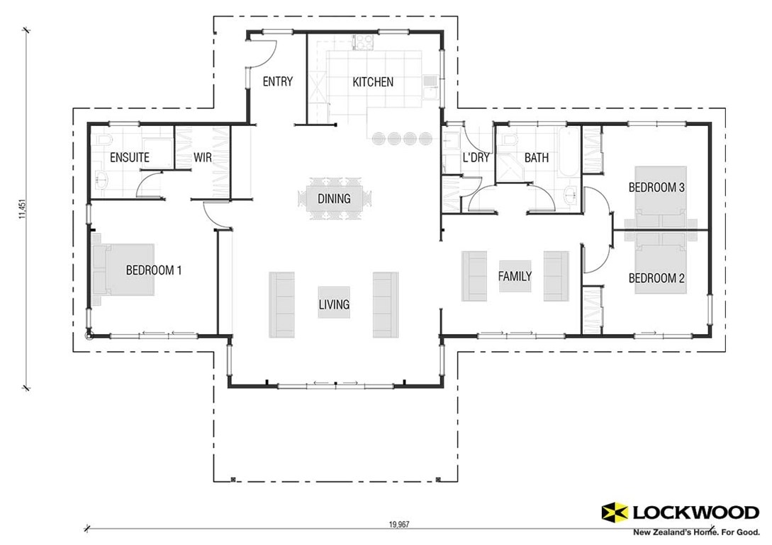 Modified Madrid floor plan