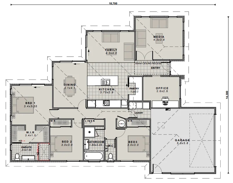 583 Springston Rolleston Road floor plan
