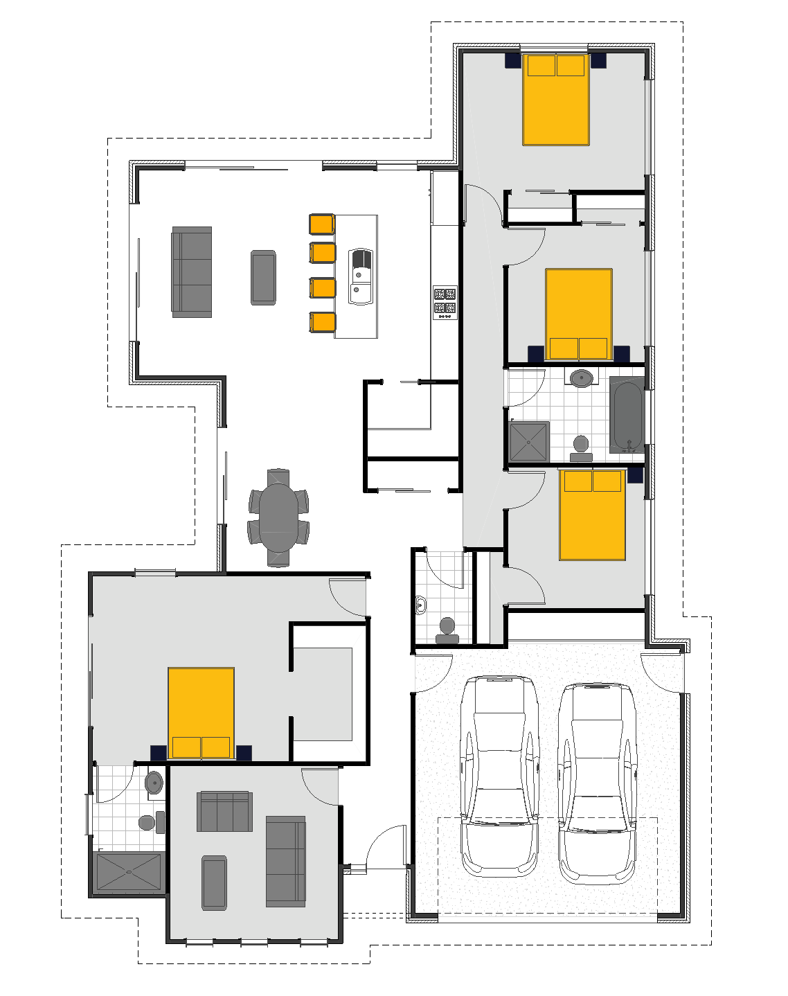 Large Section Beachlands Pine Harbour side floor plan