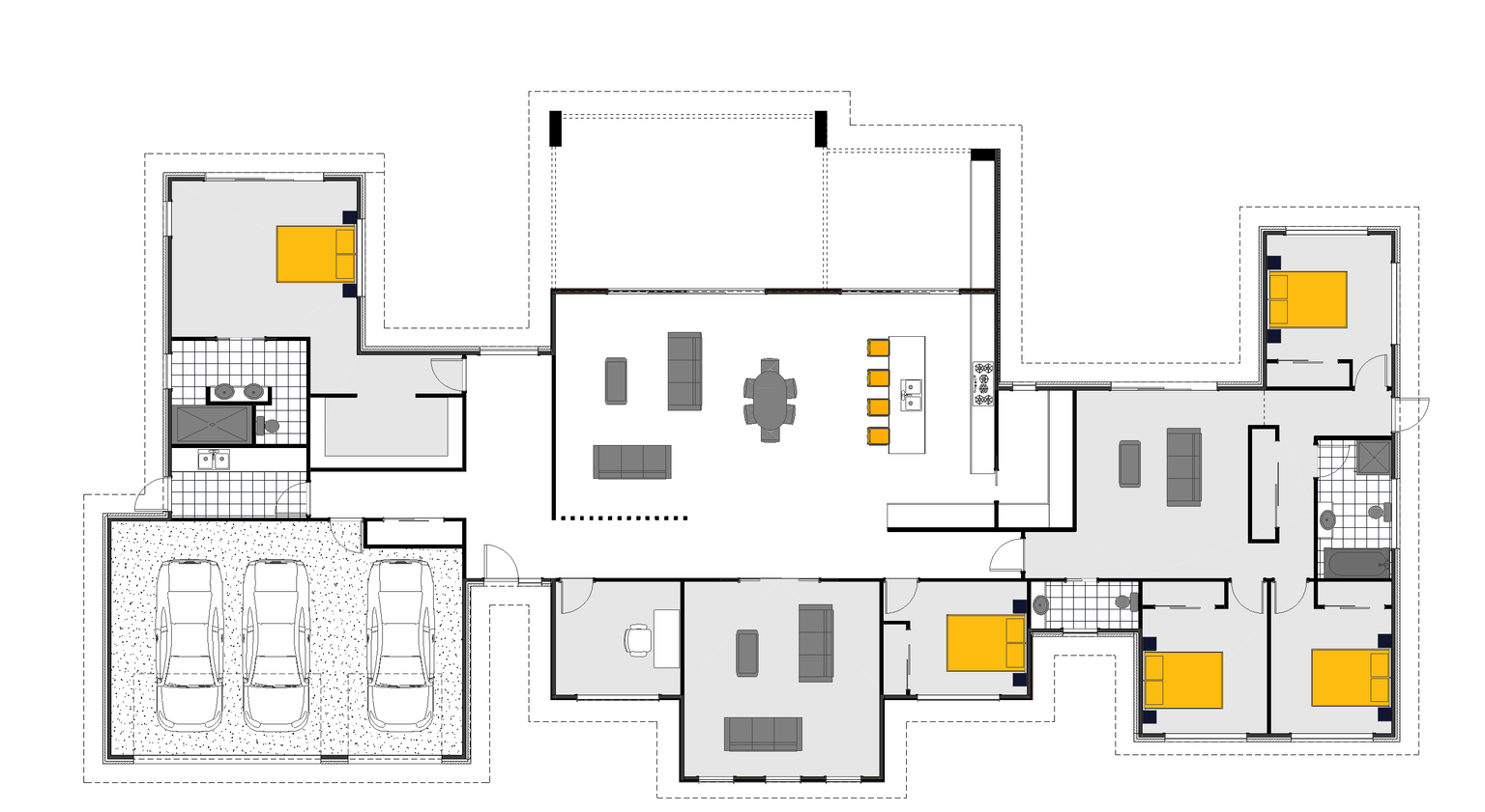 Large Estate Living floor plan