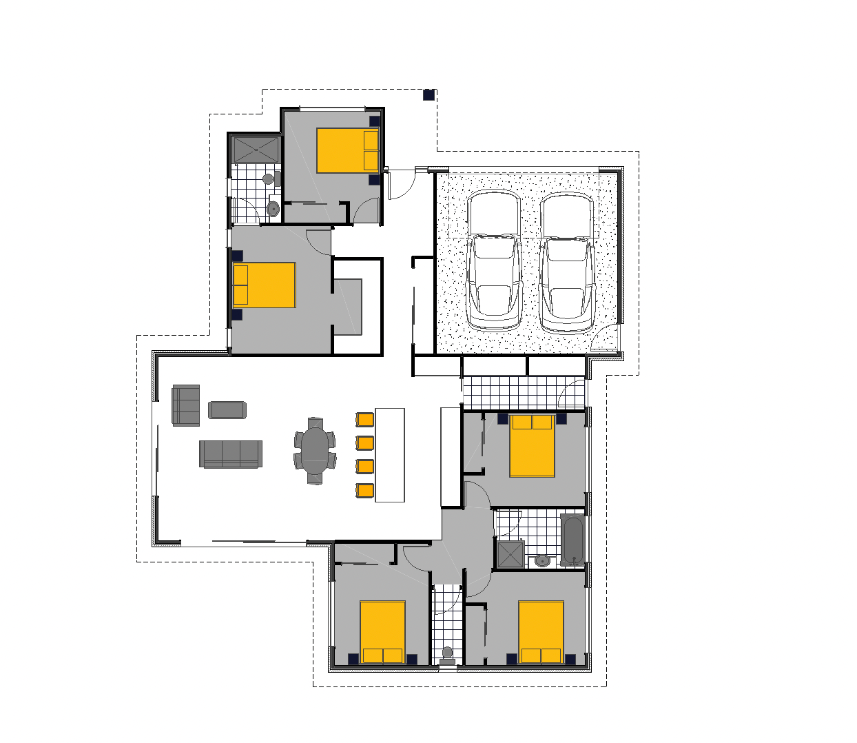 800m2 Section 5 Bedroom Build floor plan