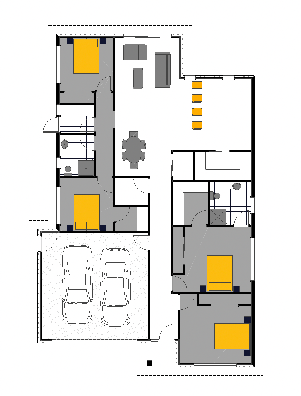 4 Bedroom Open Living Cambridge floor plan