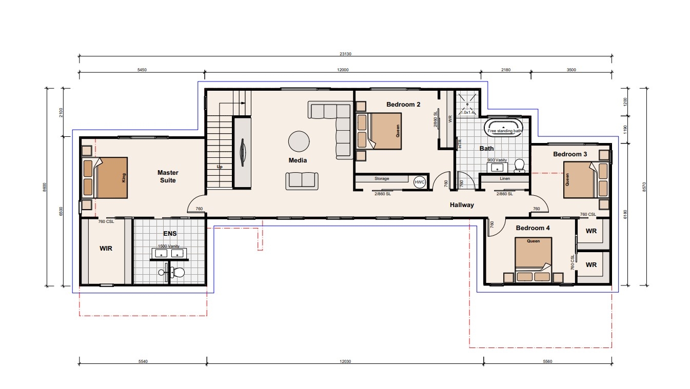 Desing & Build in the Heart of Epson floor plan