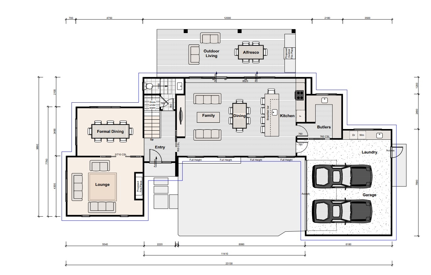 Desing & Build in the Heart of Epson floor plan