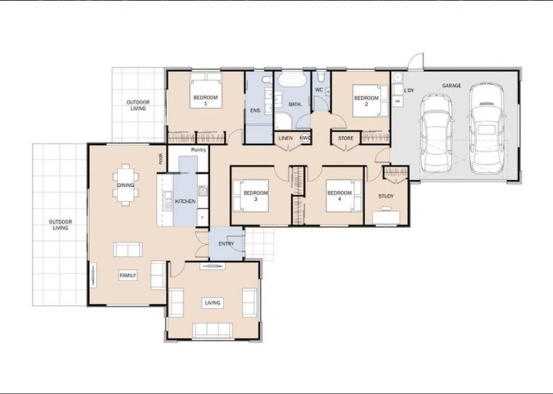 Country Living floor plan
