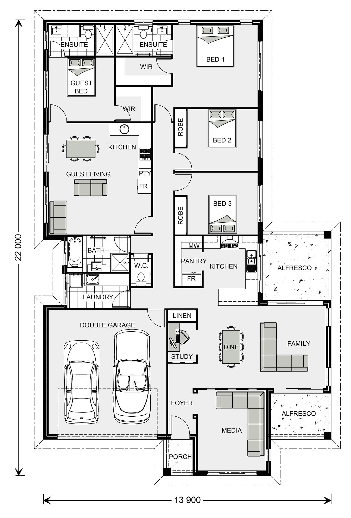 Home and income, investors dream floor plan